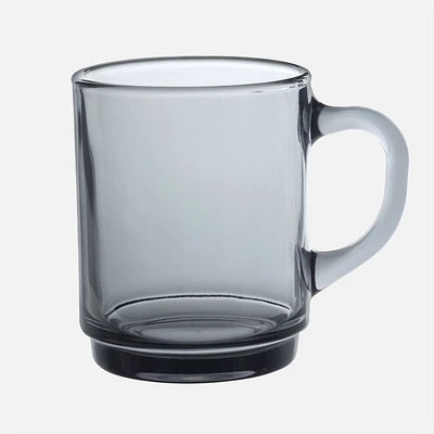 Versailles Mugs, Set of 6 - 260ml, Grey