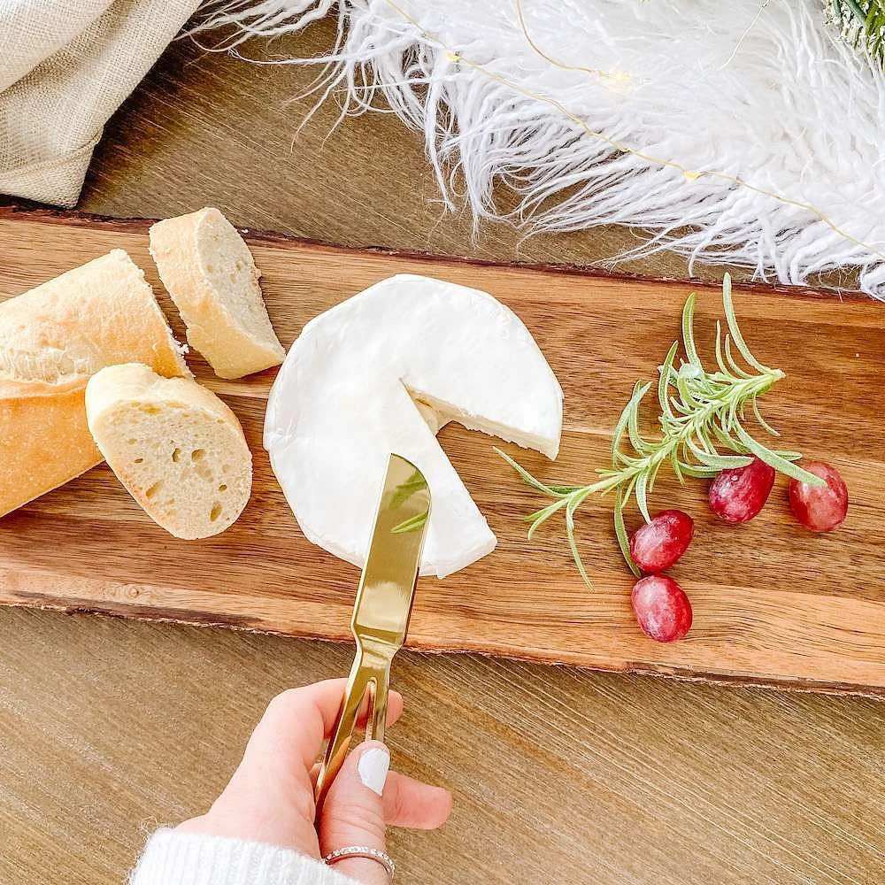 Ensemble de 4 couteaux à fromage doré par Natural Living