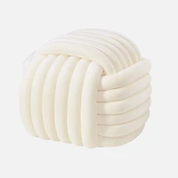 JESSICA Knot Ottoman - Ivory