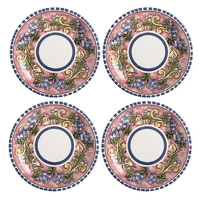 Set of 6 Salerno Grapes Plates by Maxwell & Williams (26,5 cm) - Grapes