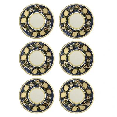 Set of 6 Salerno Lemons Plates by Maxwell & Williams (20 cm) - Lemons