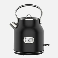 JS GOURMET Retro Electric Stainless Steel Kettle - Black Matte