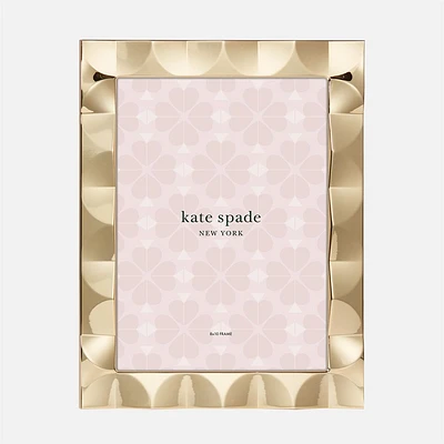 Kate Spade South Street Gold Scallop Picture Frame - 8'' x 10''