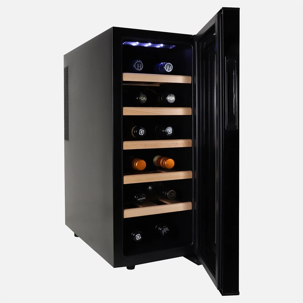 Refroidisseur de vin Deluxe 12 bouteilles avec écran tactile