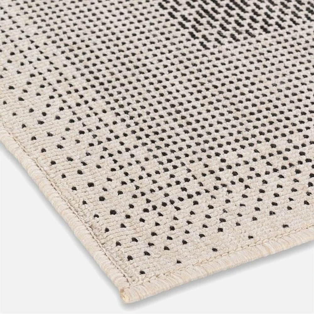 Knox Loop Tufted Washable Rug - Black
