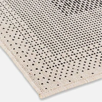 Knox Loop Tufted Washable Rug - Black