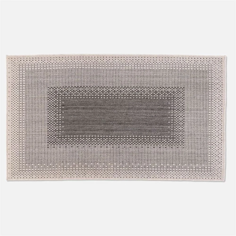 Knox Loop Tufted Washable Rug - Black