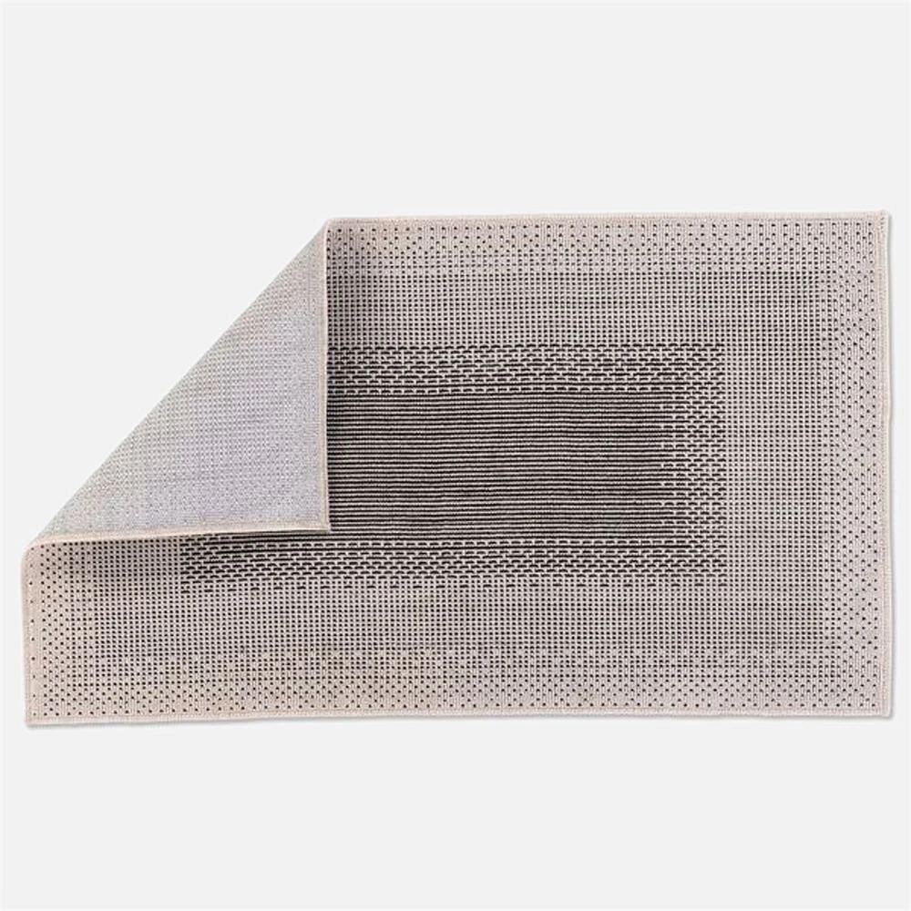 Knox Loop Tufted Washable Rug - Black