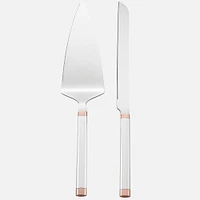 Rosy Glow 2-Piece Dessert Set by Kate Spade