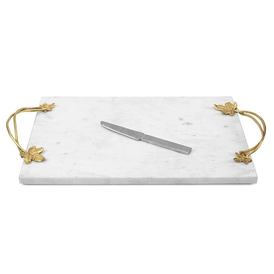 Michael Aram Ivy & Oak Cheese Board with Knife