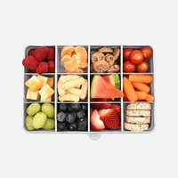Melii Snackle Box, 12 Compartments - Grey