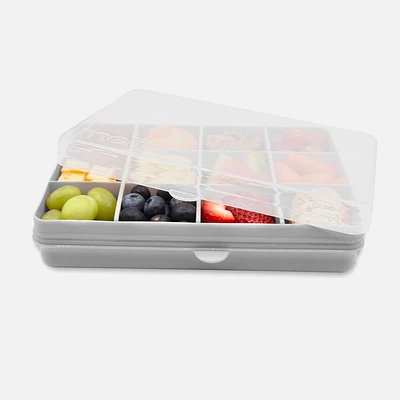 Melii Snackle Box, 12 Compartments - Grey