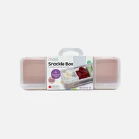 Melii Snackle Box, 4 Separate Compartments with Lids - Pink