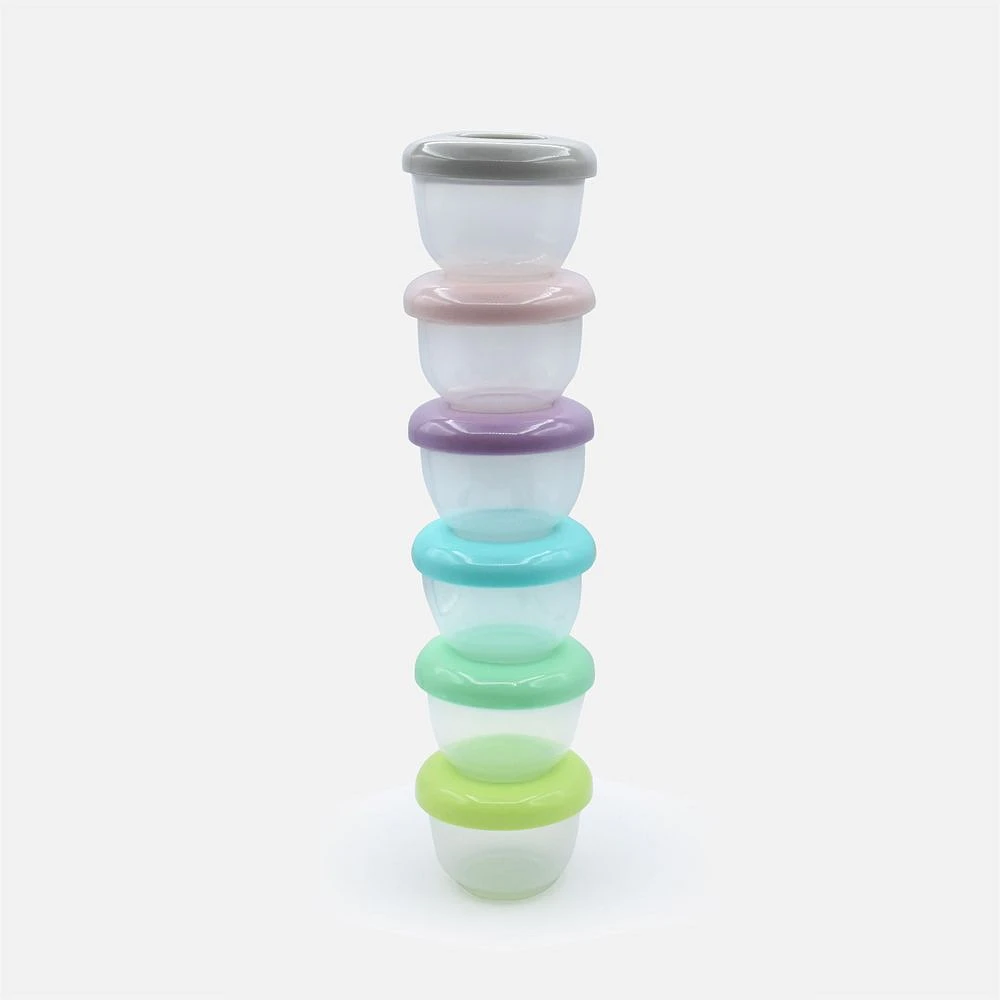 Melii Nesting Food Storage Containers, Set of 6 Containers and Lids