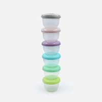 Melii Nesting Food Storage Containers, Set of 6 Containers and Lids