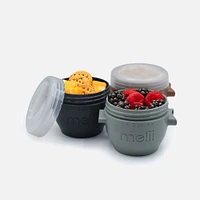 Melii Snap & Go Food Containers Pods, Pack of 4 - 4oz