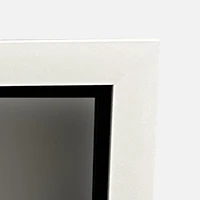 Miroir avec cadre double blanc - 24 po x 36 po