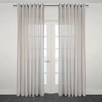 Prada Semi Sheer Jacquard Grommet Curtain