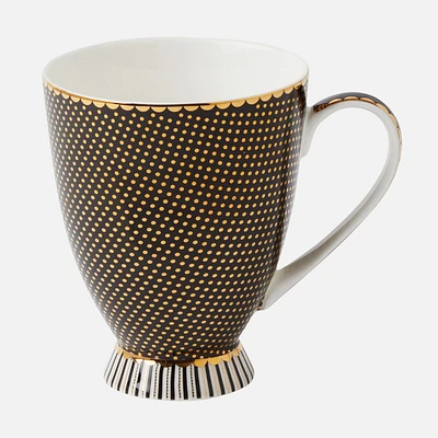 Regency Black Footed Mug by Maxwell & Williams - 300 ml