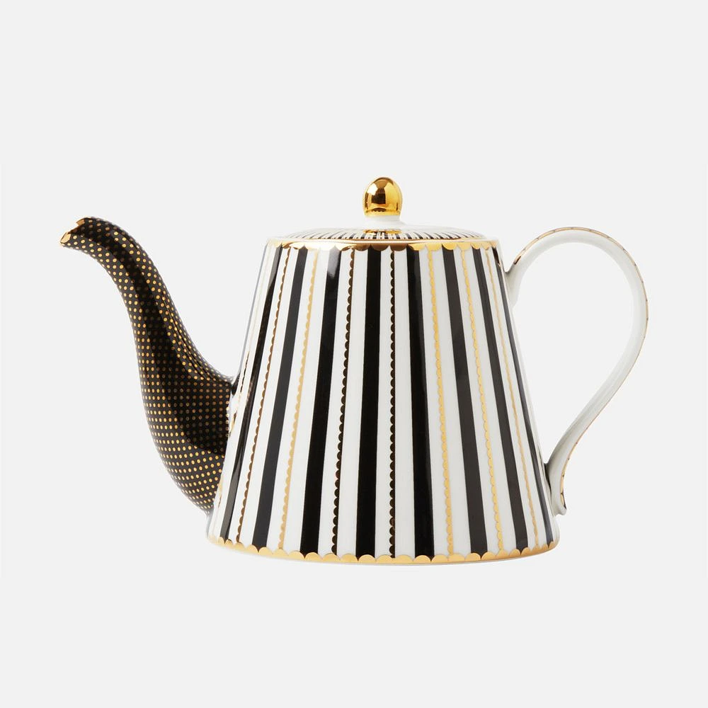 Regency Black Teapot with Infuser by Maxwell & Williams - 1L