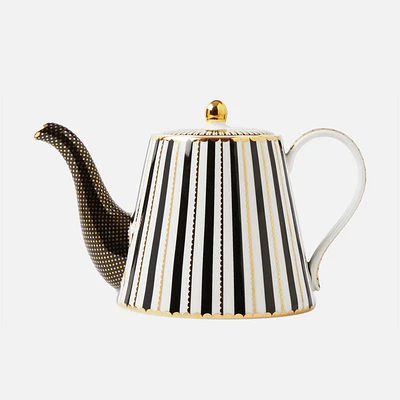 Regency Black Teapot with Infuser by Maxwell & Williams - 1L