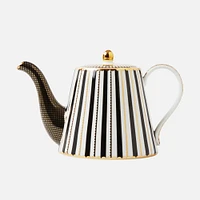Regency Black Teapot with Infuser by Maxwell & Williams - 1L