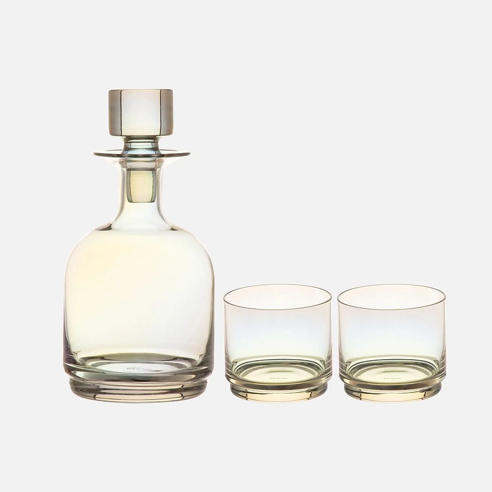 Iridescent 3-Piece Decanter Set Glamour by Maxwell & Williams
