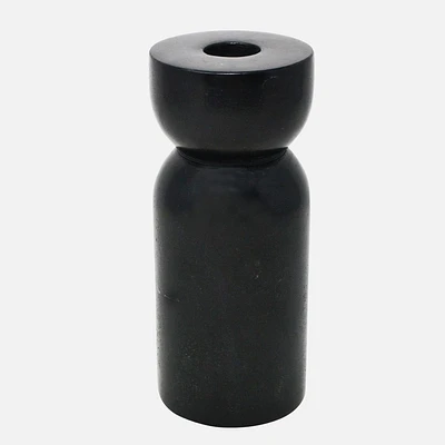 Marble Candle Holder - Black