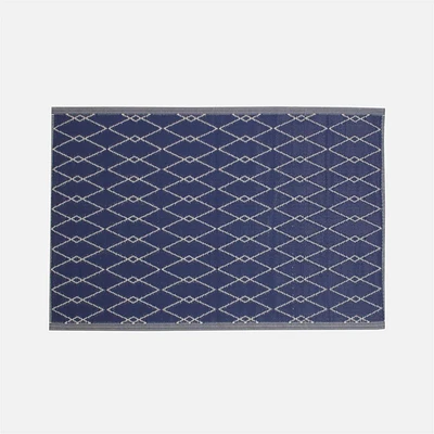 Diamond pattern Outdoor Carpet - Blue