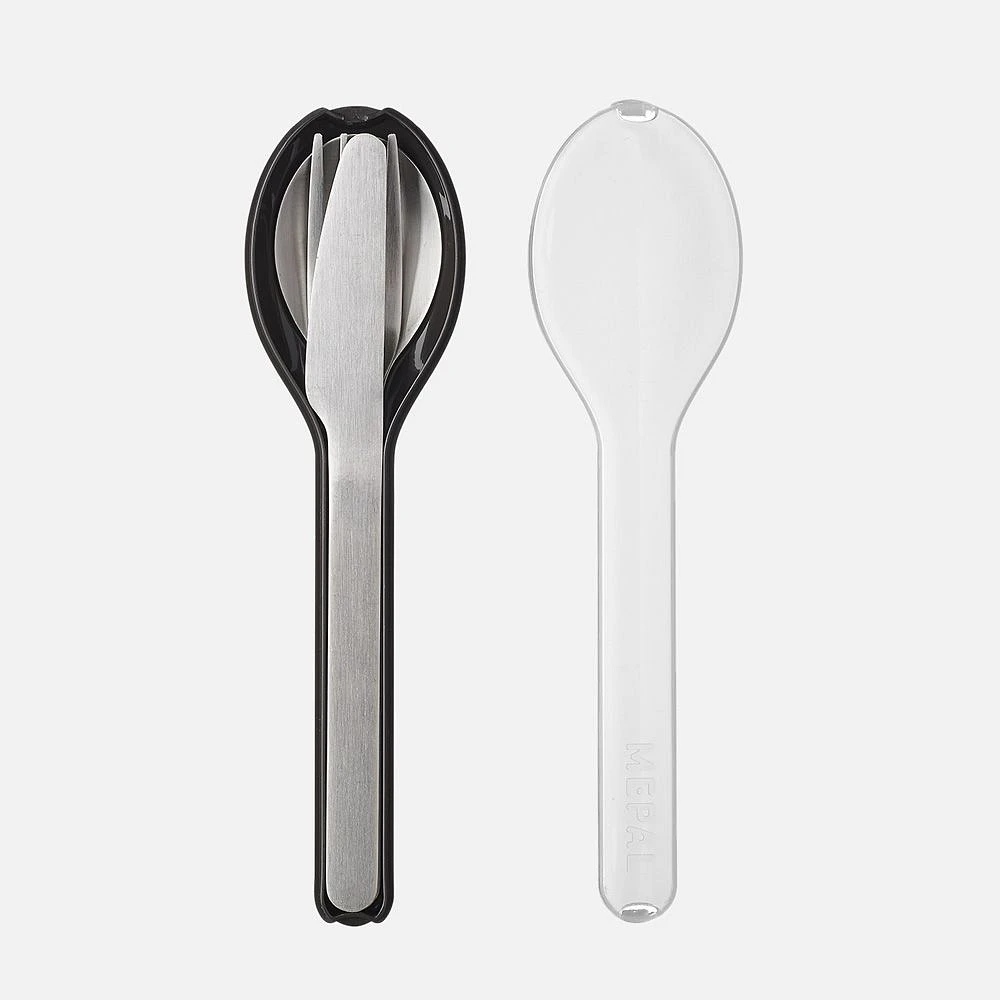 Ellipse Cutlery 3-Piece Set - Black