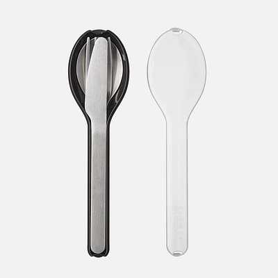 Ellipse Cutlery 3-Piece Set - Black