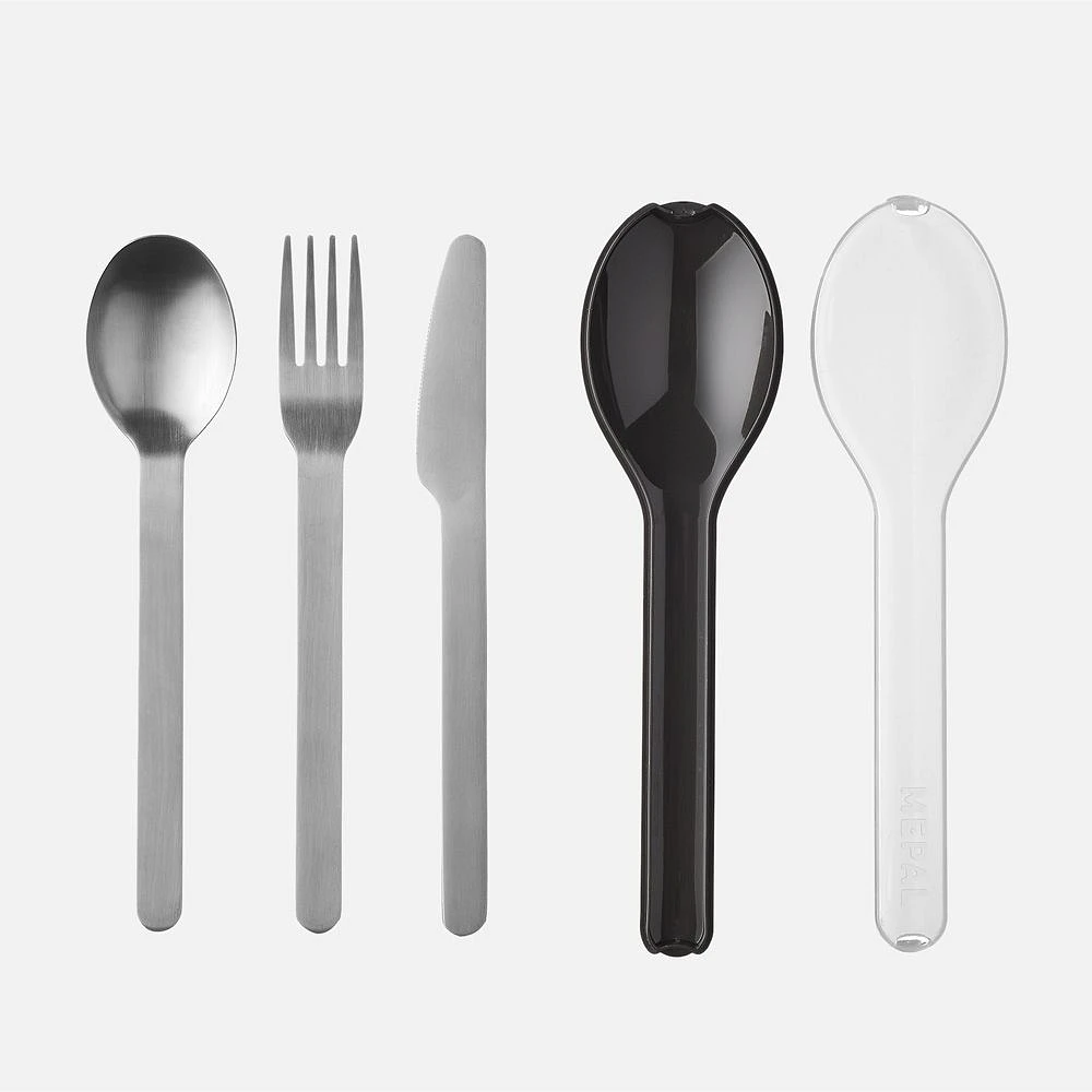 Ellipse Cutlery 3-Piece Set - Black