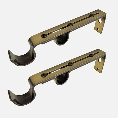 Antique Brass Double Wall Bracket