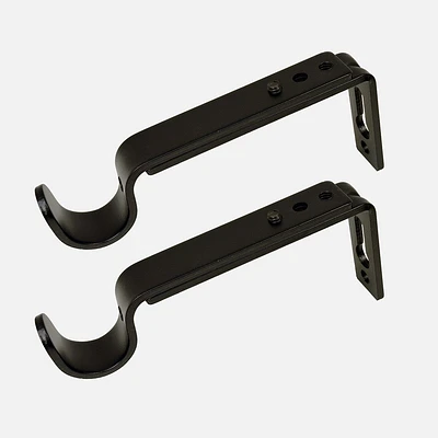 Small Black Single Wall Brackets