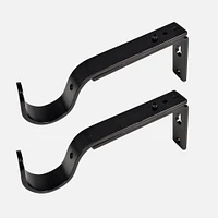 Large Brushed Nickel Single Wall Brackets