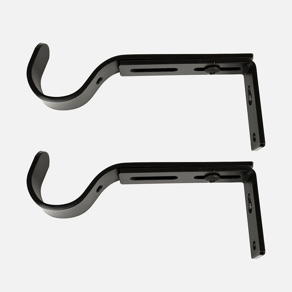 Large Brushed Nickel Single Wall Brackets