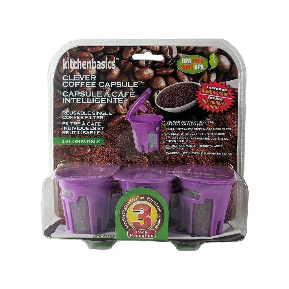 Set of 3 Reusable Coffee Capsules