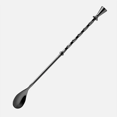 Cocktail Mixing Spoon - Chrome Black
