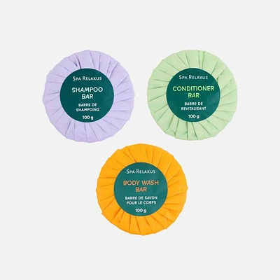 Shampoo, Conditioner and Body Wash Bar Trio - Tea Tree and Eucalyptus
