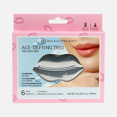 Age-Defying Hydrogel Lip Masks, 6 paks