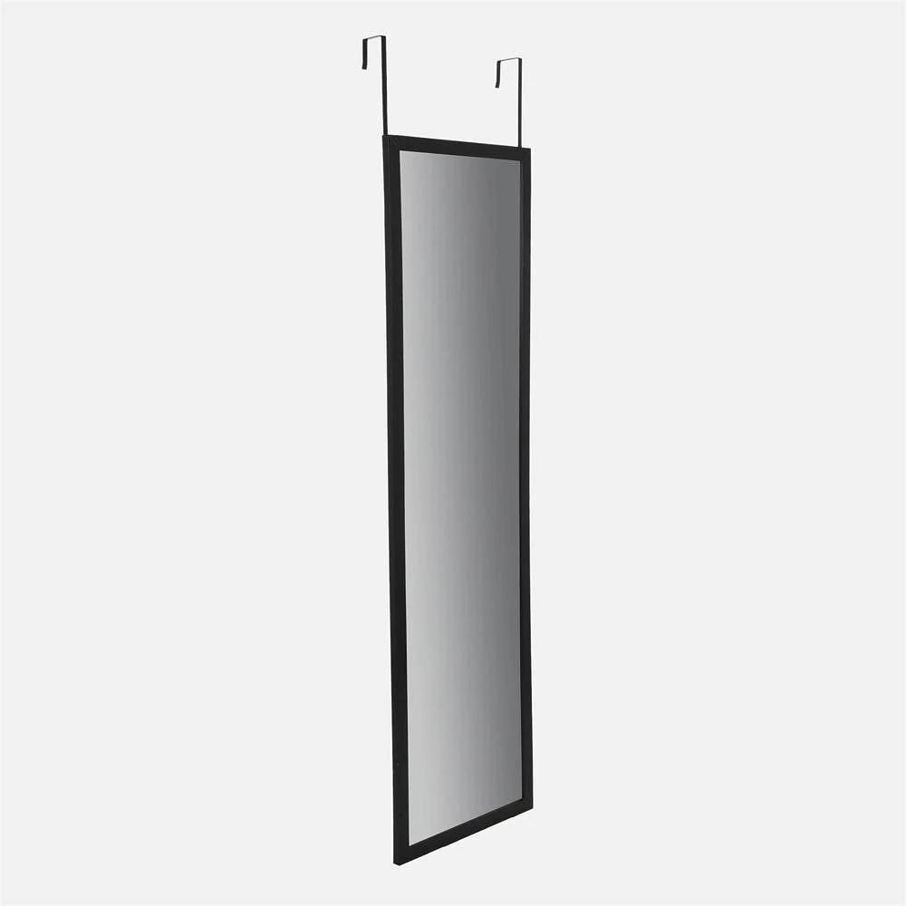 Over the Door Mirror, Rectangular - Black