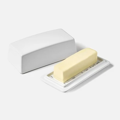 Ricardo 1/4 lb Ceramic Butter Dish with Measures
