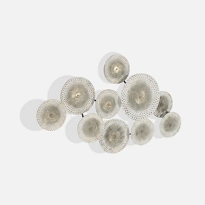 Rosalynn Floral Wall decor, White and Gold