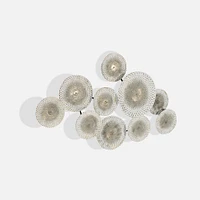 Rosalynn Floral Wall decor, White and Gold