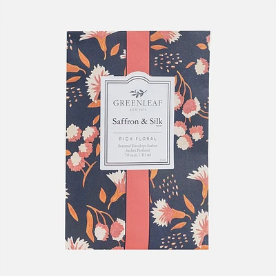 Large Sachet Saffron and Silk by Greenleaf