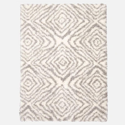 Agadir Abstract Rug - Ivory / Grey