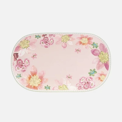 Maxwell & Williams Primula Oval Platter, 37cm - Pink