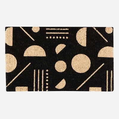 Domino Coir Rug - Black