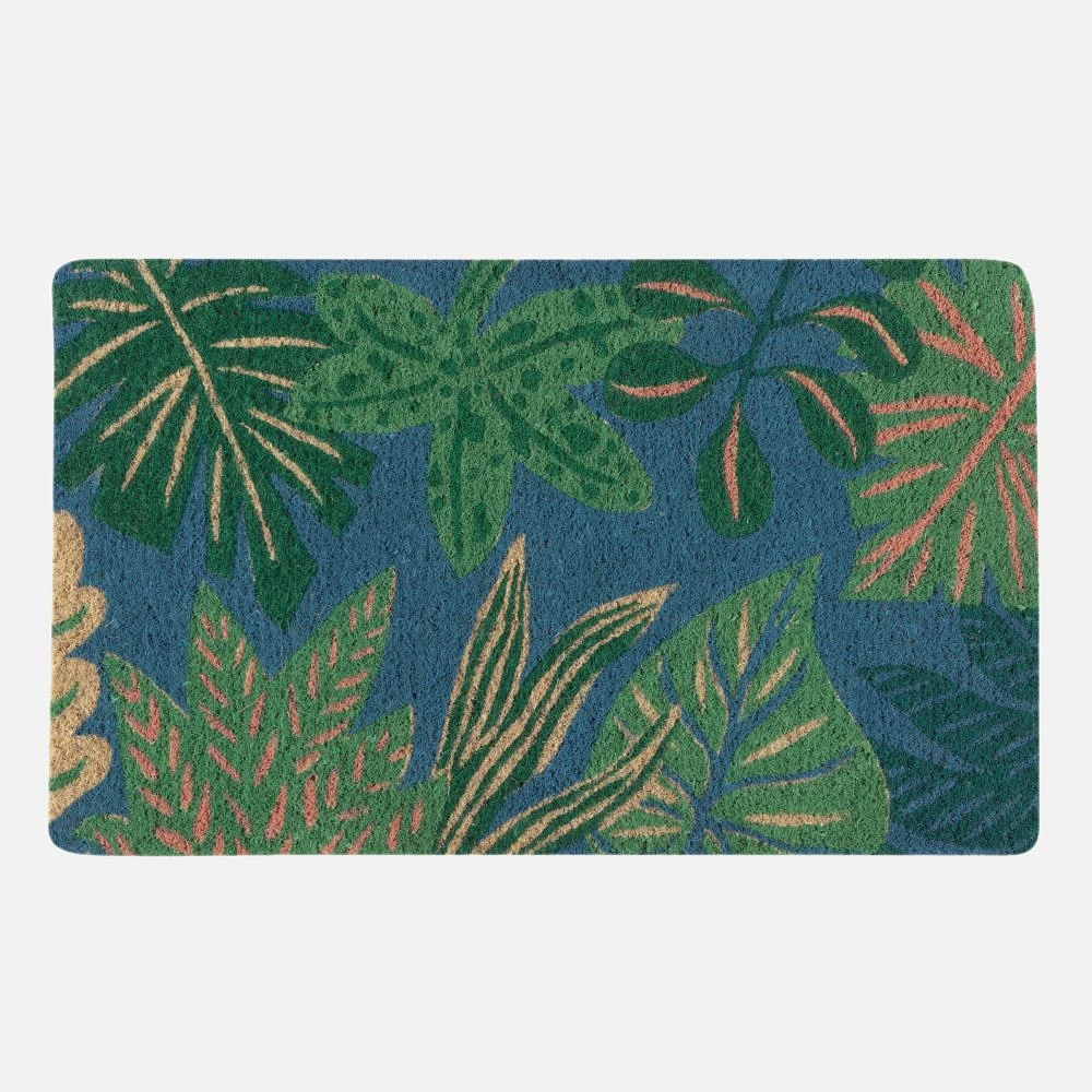 Haven Tapis de coco - Bleu/Vert