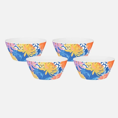 Sunburst Melamine Bowl, Set of 4 - 15 x 7cm 
